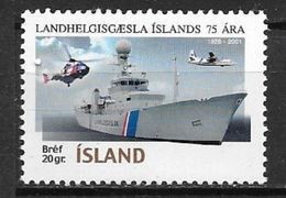 Islande 2001 N°908 Neuf** Bateau Garde Côtes - Nuevos