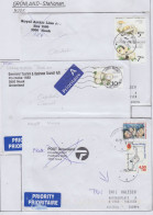 Greenland Station Nuuk  3 Covers  (GB154A) - Estaciones Científicas Y Estaciones Del Ártico A La Deriva