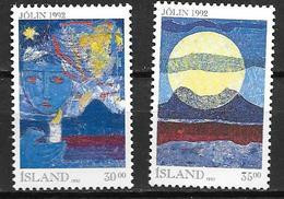 Islande 1992 N° 727/728 Neufs Noël - Ungebraucht