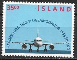 Islande 1995 N° 783 Neuf Avion, Liaison Avec Le Luxembourg - Unused Stamps