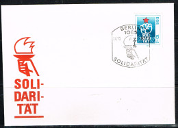 SOLID L 5 - ALLEMAGNE DEMOCRATIQUE N° 2209 Sur FDC Solidarité - 1981-1990