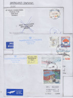 Greenland Station Nuuk  3 Covers  (GB155) - Stazioni Scientifiche E Stazioni Artici Alla Deriva