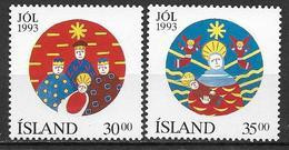 Islande 1993 N° 748/749 Neufs Noël - Unused Stamps