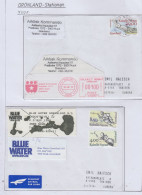 Greenland Station Nuuk  2 Covers  (GB155A) - Wetenschappelijke Stations & Arctic Drifting Stations