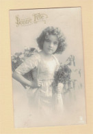 XB1204 JEUNE FILLE, ENFANT, GIRL FAMOUS MODEL GRETE REINWALD EMBROIDERED DRESS SEC. QUALITY RPPC - Ritratti