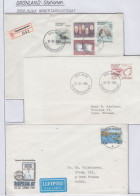 Greenland Station Nuuk  3 Covers  (GB156) - Stazioni Scientifiche E Stazioni Artici Alla Deriva