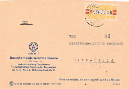 DDR Brief Dienst EF Deutsche Handelszentrale Chemie Erfurt 1960 - Covers & Documents