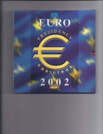 EURO PRESIDENCY SET 2002 - 12  Euromunten Van 1 Euro + 2 Penningen + CDrom - Belgium