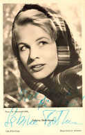 Sabine BETHMANN * Carte Photo Dédicace Autographe Signature * Actrice Allemande Née à Tilsit * Cinéma - Acteurs