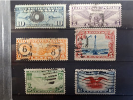 Timbres Etats-Unis : Poste Aérienne, 1926 - 1938 Yt N°7, 11, 12... & - 2a. 1941-1960 Oblitérés