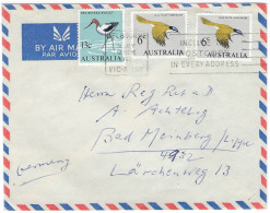 AUSTRALIE - Lettre Par Avion Melbourne 31 Juillet 1968 N°324 X2 + 329 Pour Bad-Meinberg - Covers & Documents
