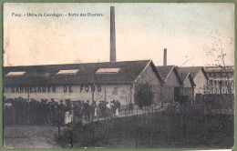 CPA Colorisée Vue Très Rare - MEURTHE ET MOSELLE - FOUG - USINE DE CARRELAGE - SORTIE DES OUVRIERS - Belle Animation - Foug