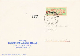 DDR Brief Dienst EF Buntmetallguss Halle 1960 - Covers & Documents