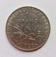 FRANCIA. 1 FRANC, 1960. MUY RARO. - Sammlungen