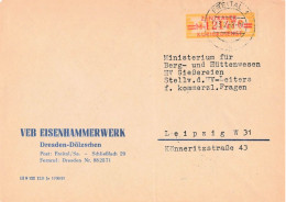 DDR Brief Dienst EF VEB Eisenhammerwerk Dresden Dölzschen Freital 1958 - Covers & Documents