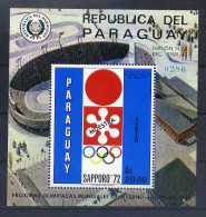 Paraguay Bloc Logo Muestra JO 72 ** - Winter 1972: Sapporo