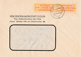 DDR Brief Dienst Mef VEB Zentralwerkstatt Golpa Gräfenhainichen 1958 - Lettres & Documents