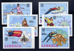 Liberia Série Complète Non Dentelé Imperf JO 76 ** - Invierno 1976: Innsbruck