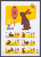 Sint Maarten 2023 NVPH Block 566 MNH YEAR OF THE RABBIT - Lapins