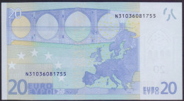 Österreich, 20 €uro N / F003-A3, Trichet, Perfekt Unc. - 20 Euro