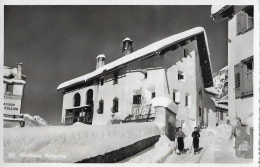 PONTRESINA ► Dorfpartie Mit Pension Collina Und Skifahrern, Fotokarte Ca.1940 - Pontresina
