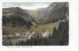 GRUSS AUS LANGWIES ► Schöne Dorfansicht (Hotel Strela, Langwies) Ca.1900 - Langwies