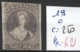 NOUVELLE-ZELANDE 19 Oblitéré Côte 250 € - Used Stamps