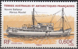 TAAF 2012 Yvert 604 Neuf ** Cote (2017) 2.40 € Navire Baliseur Marius Moutet - Unused Stamps