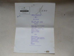VIEUX PAPIERS - MENU : CHAMPAGNE MERCIER - Epernay 1965 - Menus