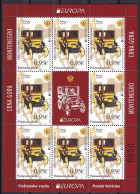 MONTENEGRO  2013, EUROPA CEPT,POSTAL WEICHELS,OLD CARS,SHEET,MNH - Montenegro