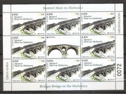 MONTENEGRO 2018,EUROPA CEPT,BRIDGES,SHEET,MNH - 2018