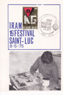 IRAM 15e Festival Saint - Luc 8/05/1975 - Briefe U. Dokumente