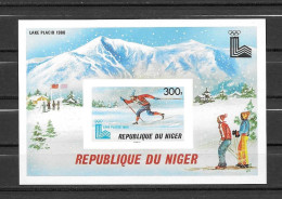 Niger Bloc Non Dentelé Imperf JO 80 ** - Winter 1980: Lake Placid