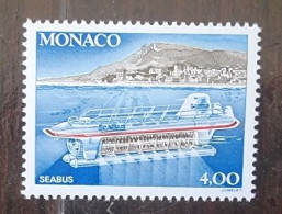 MONACO Sous Marin à Coque Transparente. Le Seabus En Plongée, Bateaux YVERT N°1852** MNH - Duikboten