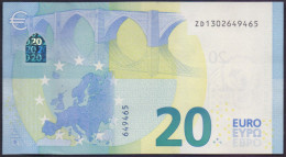 Belgien, 20 €uro ZD / Z020-D4, Draghi, Sehr Selten, Perfekt Unc. - 20 Euro