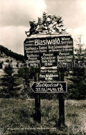 72982038 Blasiwald Wegweiser Blasiwald - Schluchsee