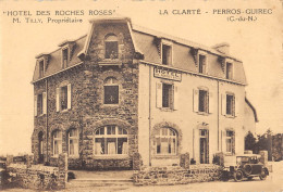 CPA 22 LA CLARTE / PERROS GUIREC / HOTEL DES ROCHES ROSES / M.TILLY PROPRIETAIRE - Autres & Non Classés