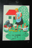 Chromo/Découpis "CAO FALIERES Gouter De La Famille" - Série "LA FERME" Années 1950/60 - Animali