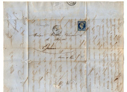 TB 4678 - 1855 - LAC - Lettre De M. GOICHOT à BEAUME Pour M. PERRON, Directeur De La Houillerie D'EPIGNAC - 1849-1876: Classic Period