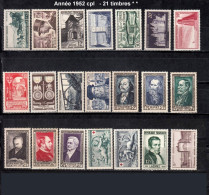 France Année Complete 1952 -21 Timbres* * TB - 1950-1959