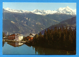 J170, Montana, Hôtel Du Lac, Val D'Anniviers, Weisshorn, 1951, C. Bottinelli, GF, Circulée 1977 - Crans-Montana