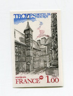 FRANCE N°2011 ** NON DENTELE 51e CONGRES NATIONAL DE LA FEDERATION DES SOCIETES PHILATELIQUES FRANCAISES A TROYES - 1971-1980