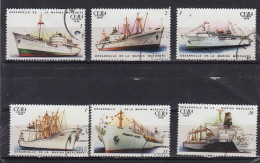 Cuba Caribbean Island 1976 -Cargo And Passenger Sips Complete Set. Mi ## 2162-2167  Used / Cto - Usati