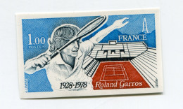 FRANCE N°2012 ** NON DENTELE CINQUANTENAIRE DU STADE ROLAND-GARROS - 1971-1980