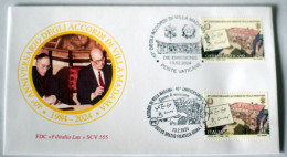 VATICAN  2024, 40° ANNIVERSARIO ACCORDI VILLA MADAMA, JOINT EMISSION , VATICANO E ITALIA,  JOINT FDC - Unused Stamps