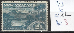 NOUVELLE-ZELANDE 73 * Côte 12 € - Unused Stamps