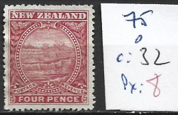 NOUVELLE-ZELANDE 75 Oblitéré Côte 32 € - Used Stamps