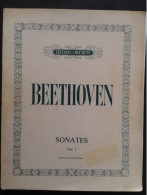 LUDWIG VAN BEETHOVEN SONATES POUR PIANO VOL1 PARTITION MUSIQUE EDITIONS CHOUDENS - Instruments à Clavier