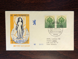 BERLIN GERMANY FDC COVER 1985 YEAR GYNECOLOGY OBSTETRICS HEALTH MEDICINE STAMPS - Lettres & Documents