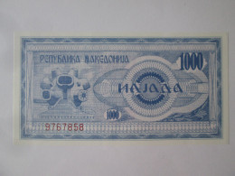 Macedonia 1000 Denari 1992 Banknote UNC,see Pictures - Nordmazedonien